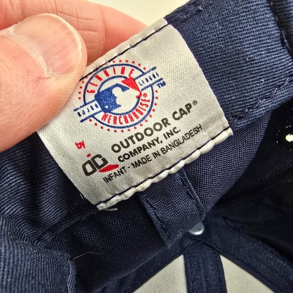 Cleveland Indians Chief Wahoo Infant Baseball Hat Navy Red Outdoor Cap Company - Picture 8 of 8